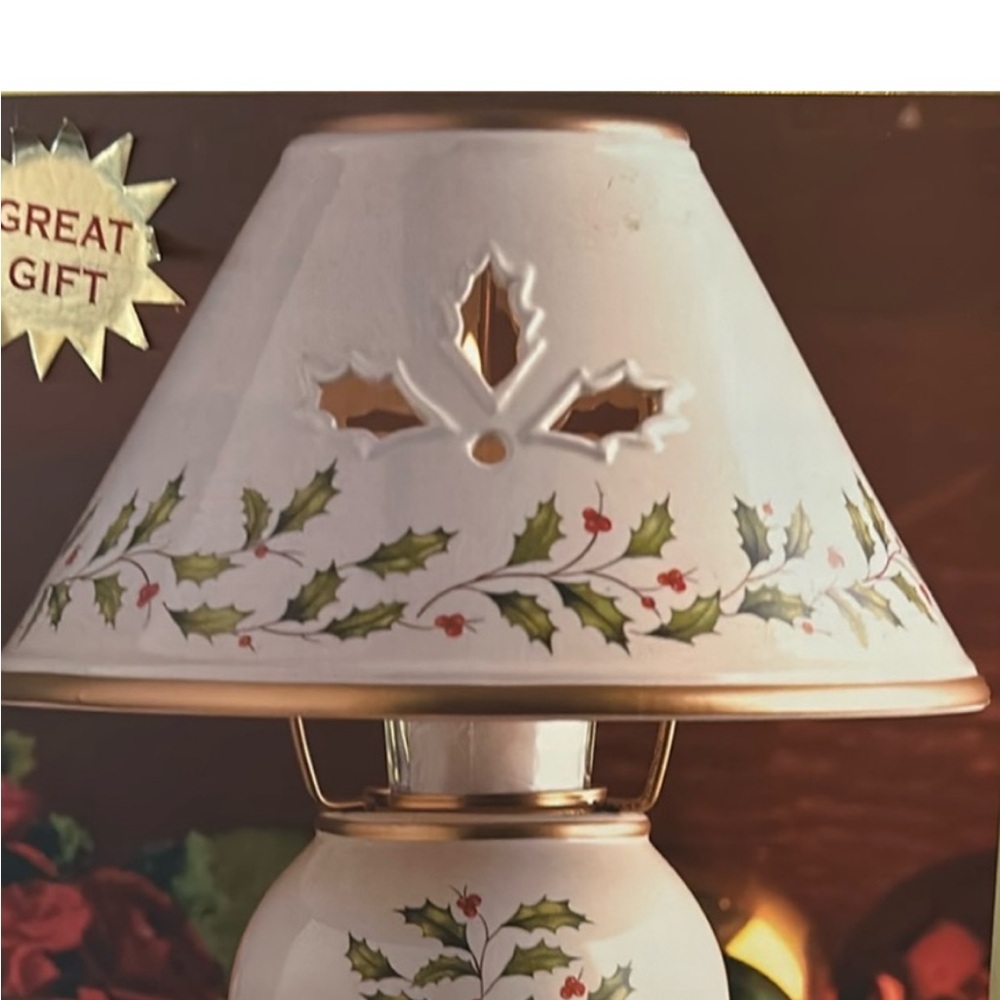 Holiday Ceramic Table candle light lamp